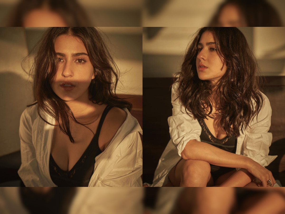 Sara Ali Khan exudes sultry yet chic vibes in deep neck top, see latest pics