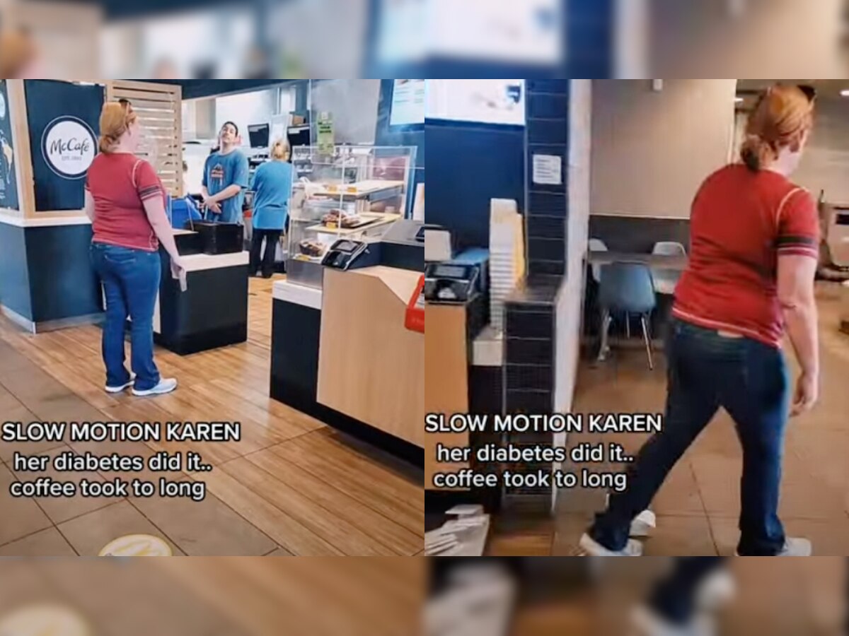 Woman vandalises McDonald's outlet, blames diabetes - WATCH viral video