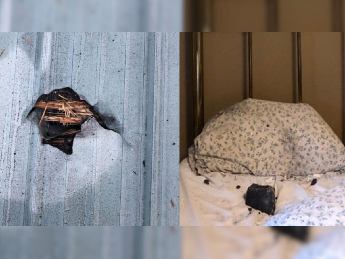 Sleeping woman miraculously escapes death by inches after meteorite crashes on her bed