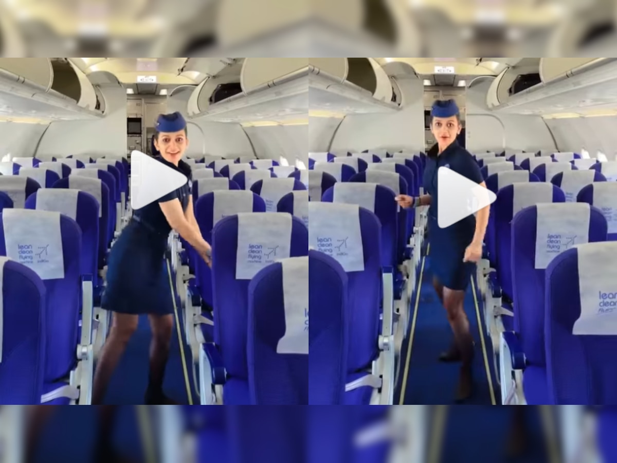 IndiGo air hostess dances to VIRAL 'Touch It' song on flight - Watch video