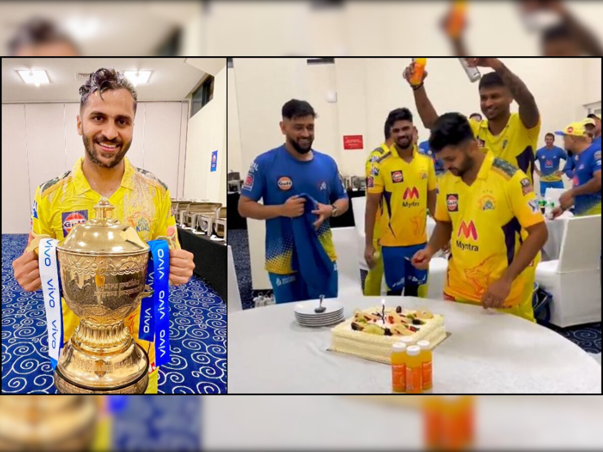 WATCH 'Lord' Shardul Thakur celebrate birthday with CSK teammates after IPL 2021 victory over KKR