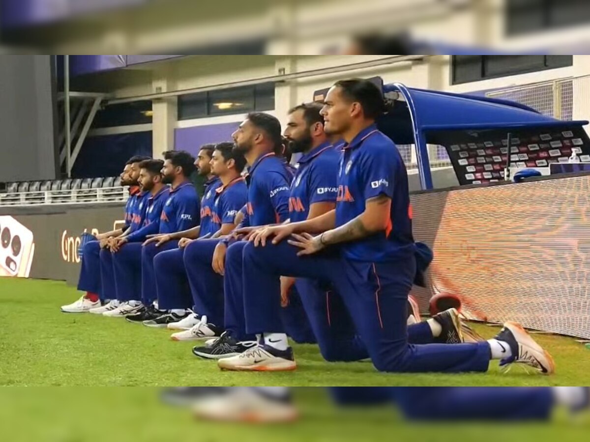 T20 World Cup: Team India take the knee, Pakistan put hands to hearts moments before start