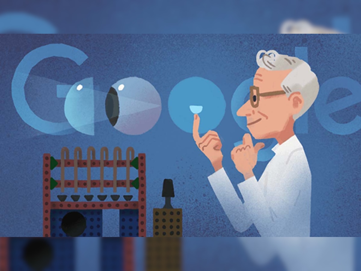 'Thanks for helping world see eye to eye!': Google Doodle pays tribute to inventor of contact lens