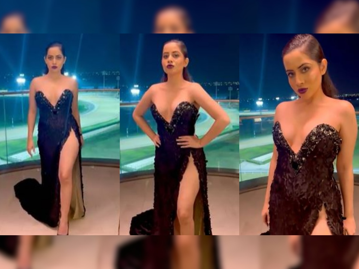 'She looks so uncomfortable': Urfi Javed dons waist high slit gown, gets brutally trolled