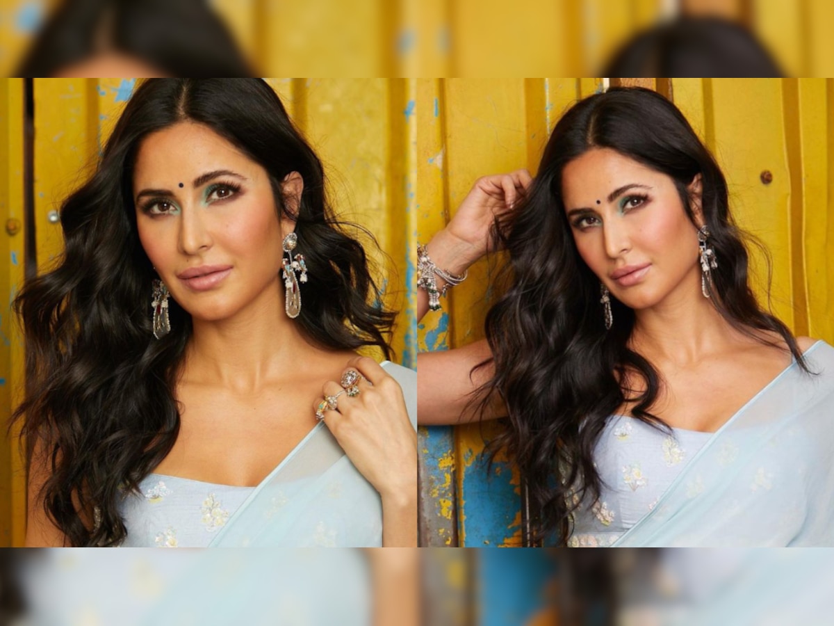 'Bigg Boss 15': Katrina Kaif dons beautiful blue saree to promote 'Sooryavanshi' on Salman Khan hosted show
