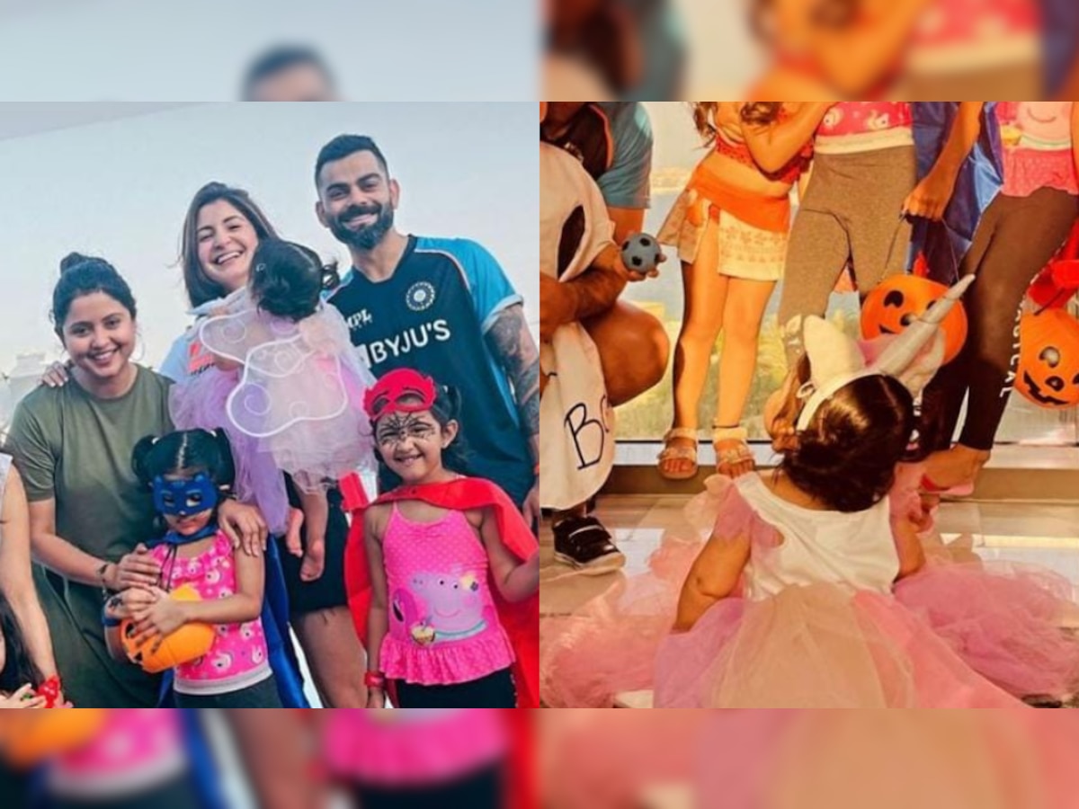 VIRAL! Anushka Sharma drops adorable pics of Vamika dressed for Halloween, Virat Kohli collects candies