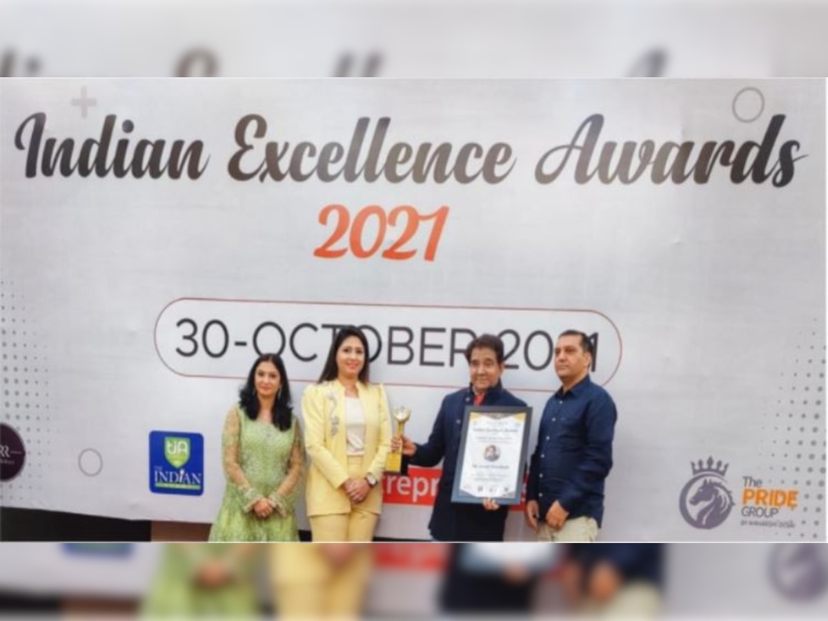 DAIRRC President Yusuf Merchant gets felicitated with Indian Excellence Award