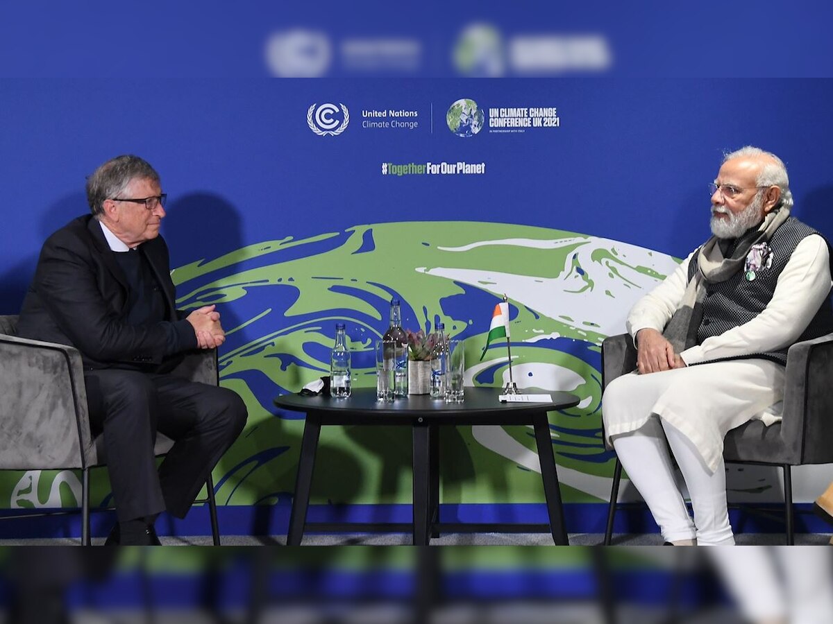 PM Modi meets Bill Gates in Glasglow, discusses ways to further sustainable development