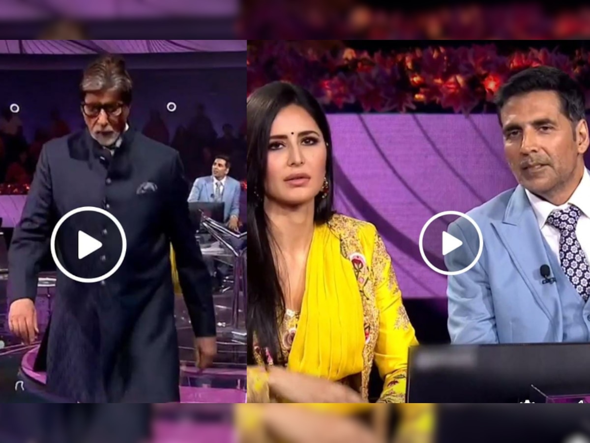 Katrina Kaif Xxx Video - KBC13': Amitabh Bachchan leaves Katrina Kaif teary-eyed in UNSEEN video,  Akshay Kumar, Rohit Shetty react