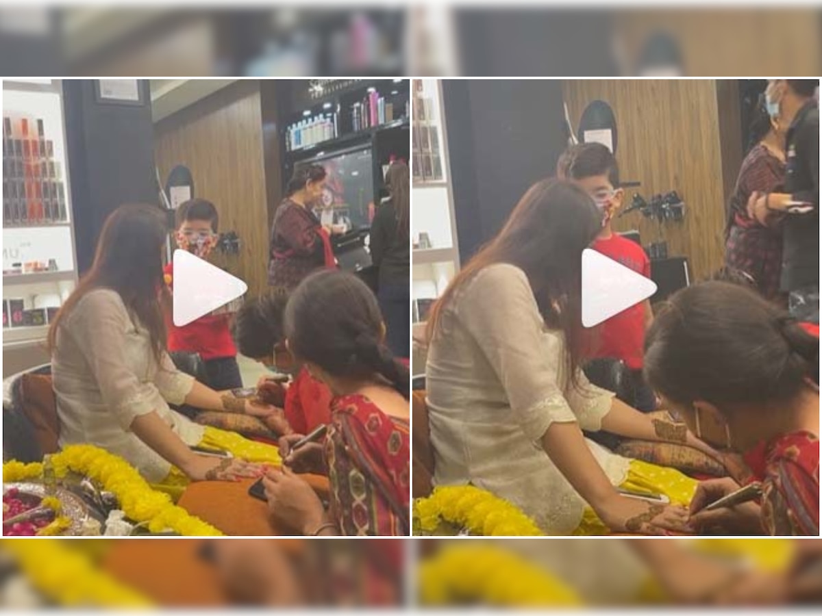 Lital Boy Xxx - WATCH: Little boy feeds mom as she gets her mehndi done, video will melt  your hearts