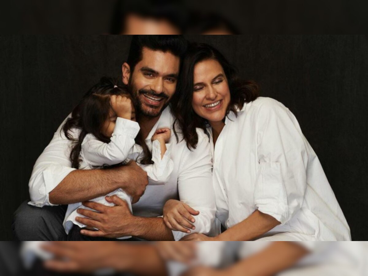 Neha Dhupia, Angad Bedi write emotional messages for daughter Mehr on her third birthday