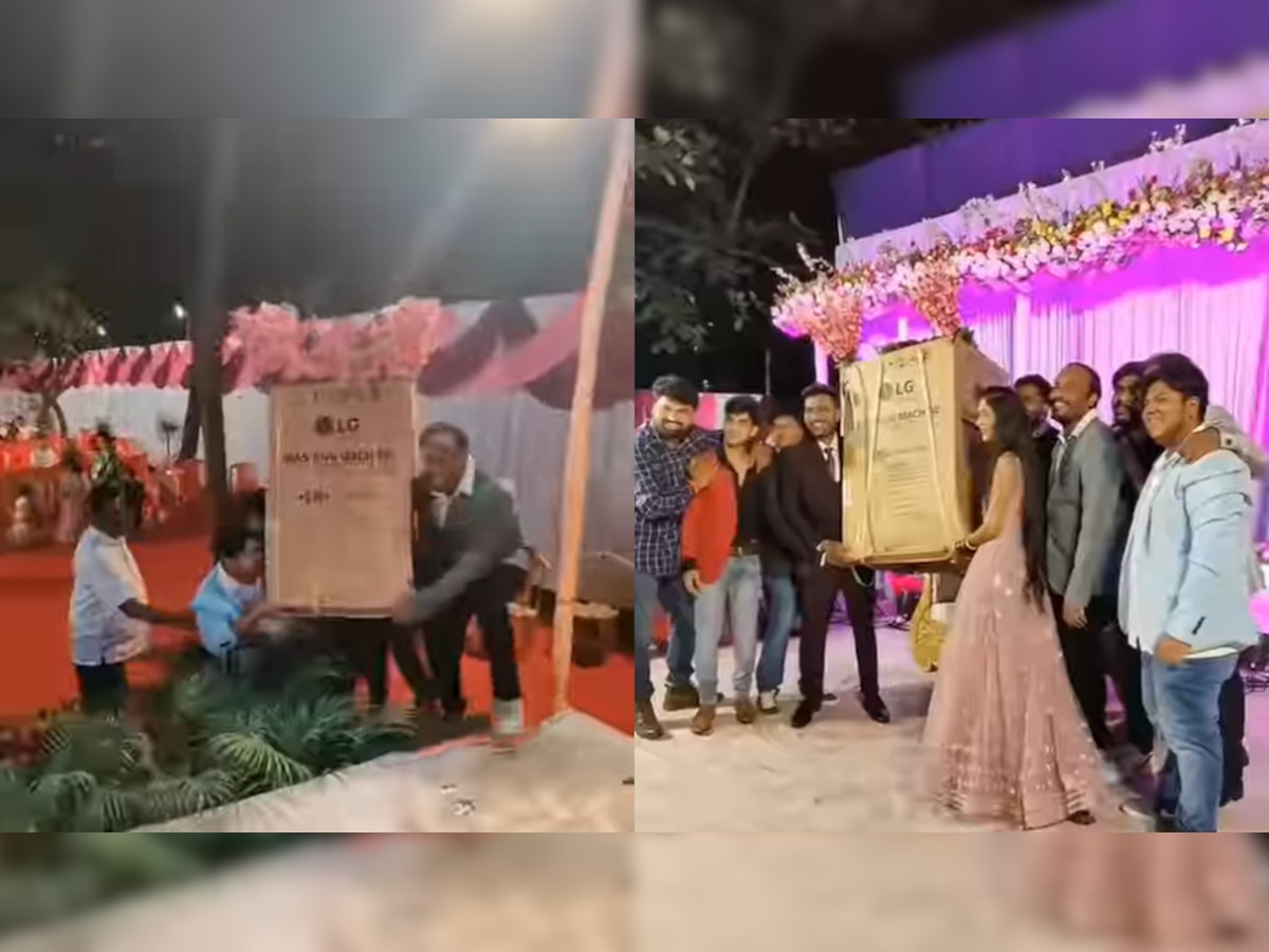 Friends surprise bride and groom with huge wedding gift but there is a twist - WATCH viral video