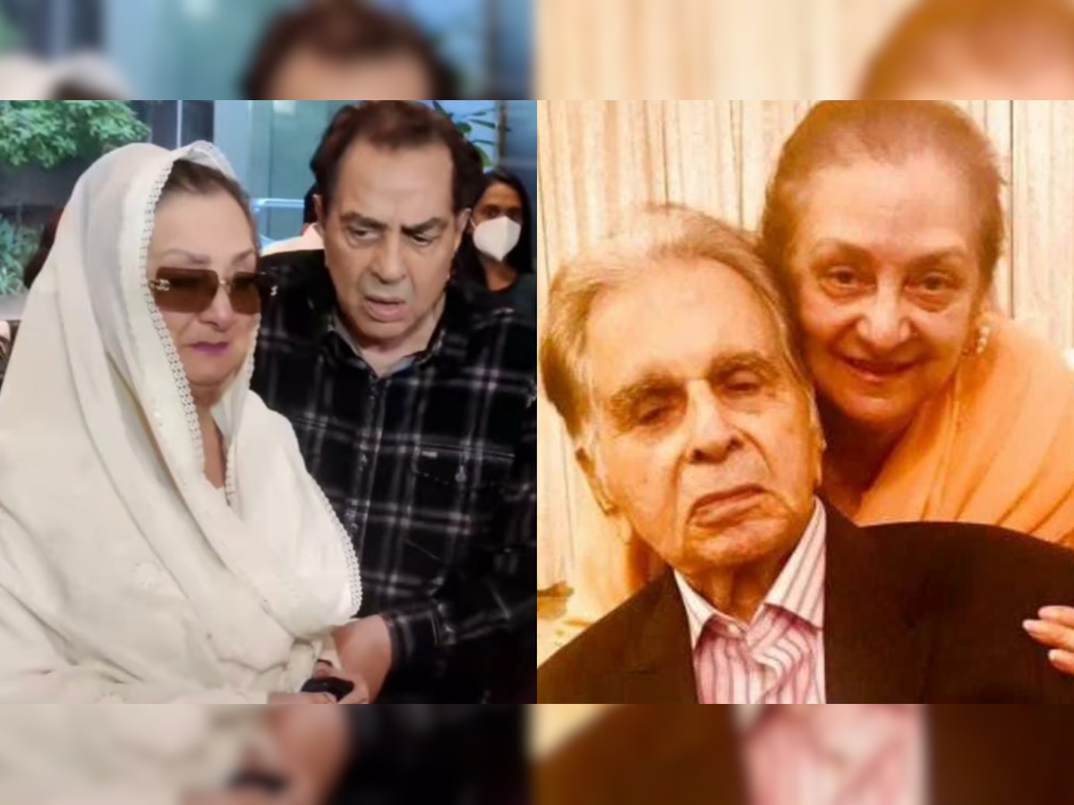 Saira Banu gets emotional on Dilip Kumar’s 99th birth anniversary, Dharmendra consoles her