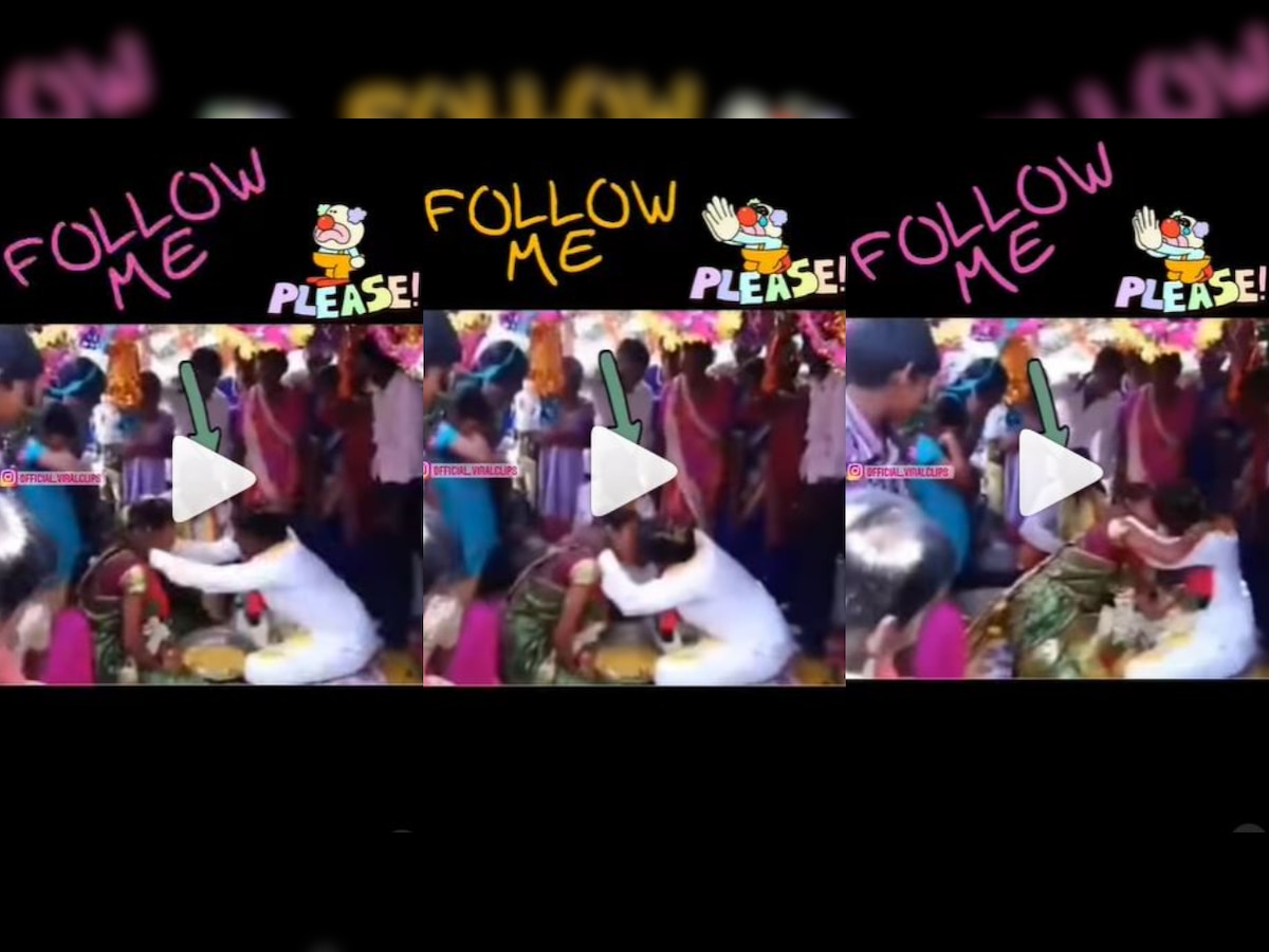 Dulha-dulhan ka PDA! Groom passionately kisses bride in front of wedding guests - WATCH viral video 