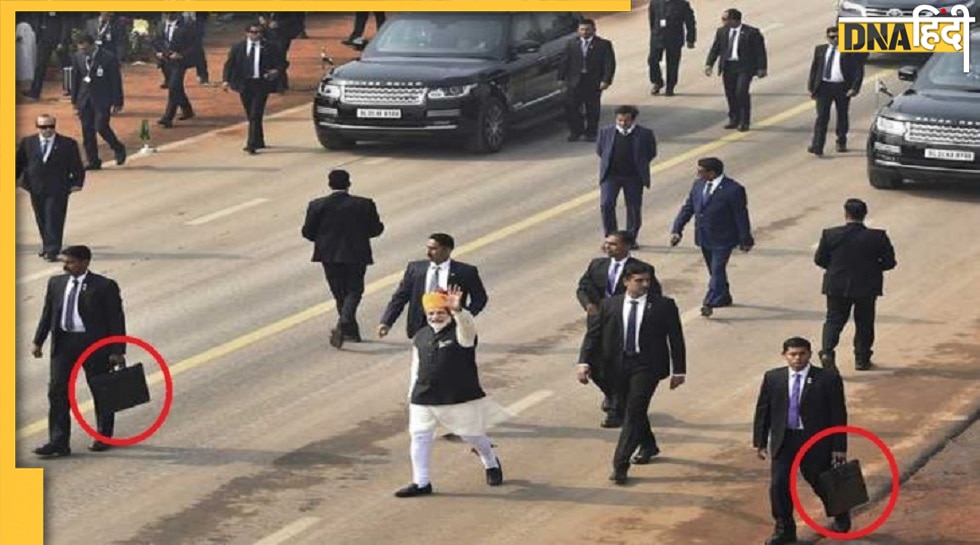 What is inside the briefcase of PM's bodyguards?