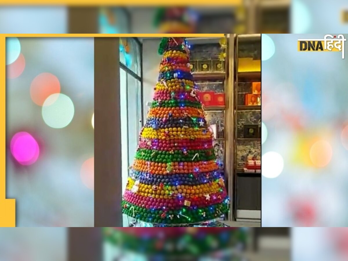 Video: देखें 2000 लड्डुओं से बनाया गया Christmas Tree, 50 हजार रुपये है कीमत