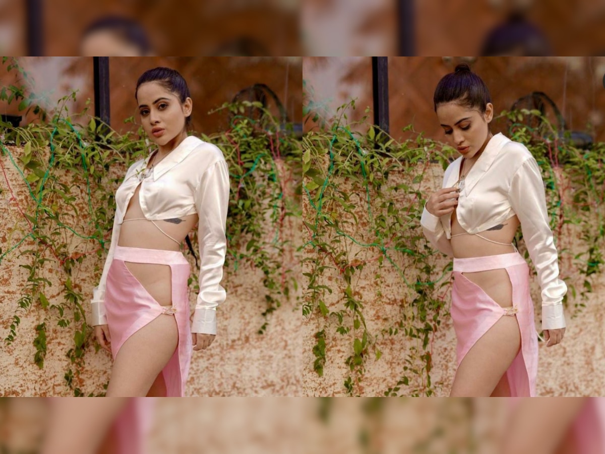 Inna Xxx - Bina kapdon ke ghum le': Urfi Javed gets brutally trolled for wearing  revealing slit skirt