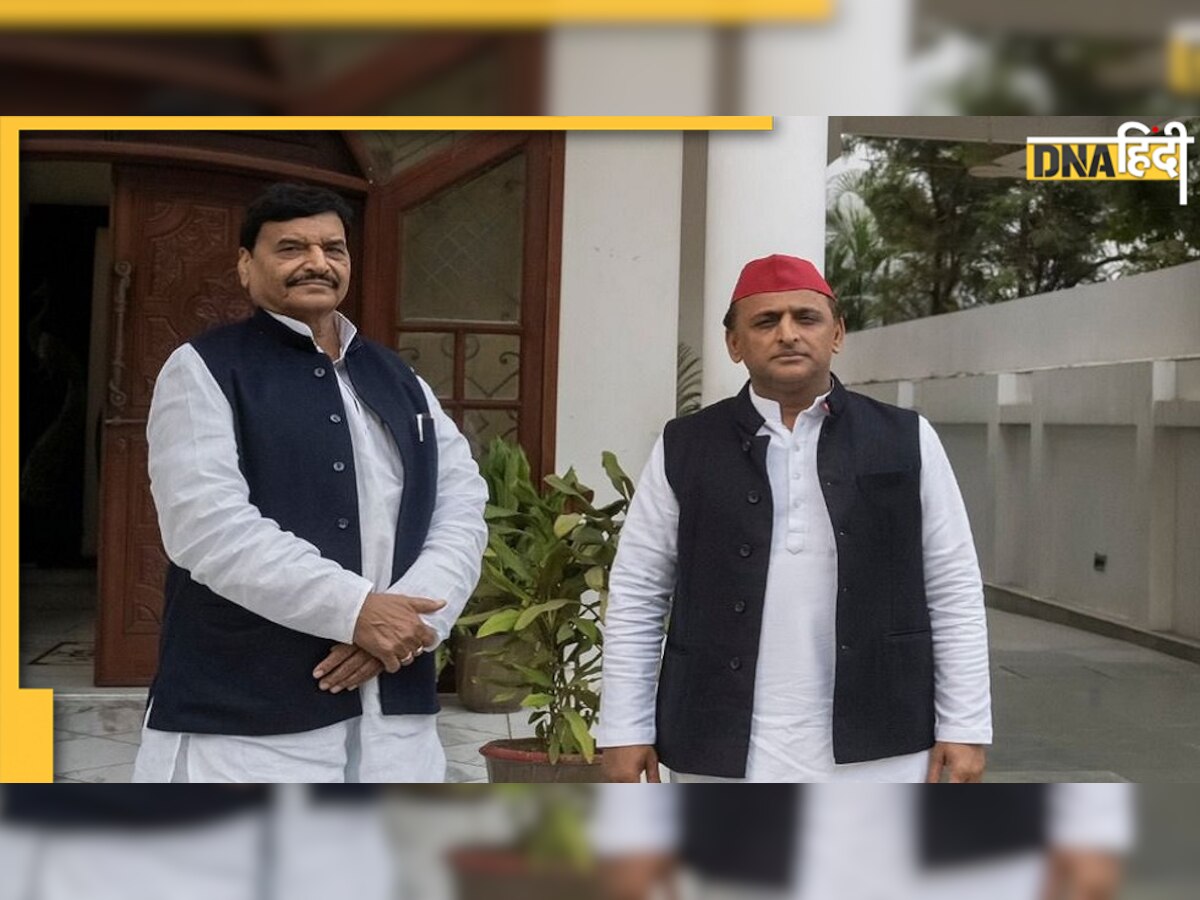 UP Election 2022: वोट बैंक में न लगे सेंध इसलिए Akhilesh Yadav के पोस्टर में छाए चाचा शिवपाल