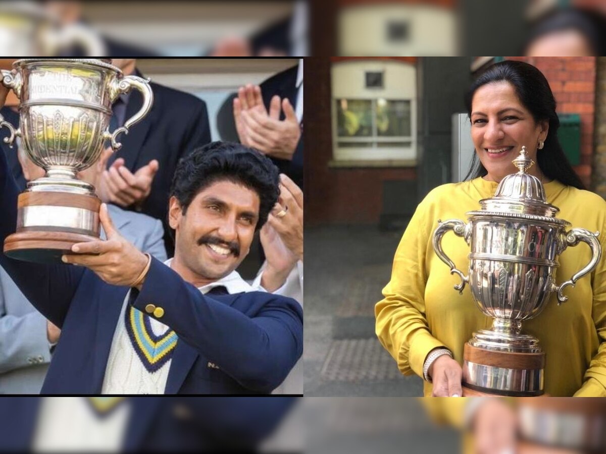 '83' star Ranveer Singh brings the REAL world cup home, proud Mumma poses with the trophy