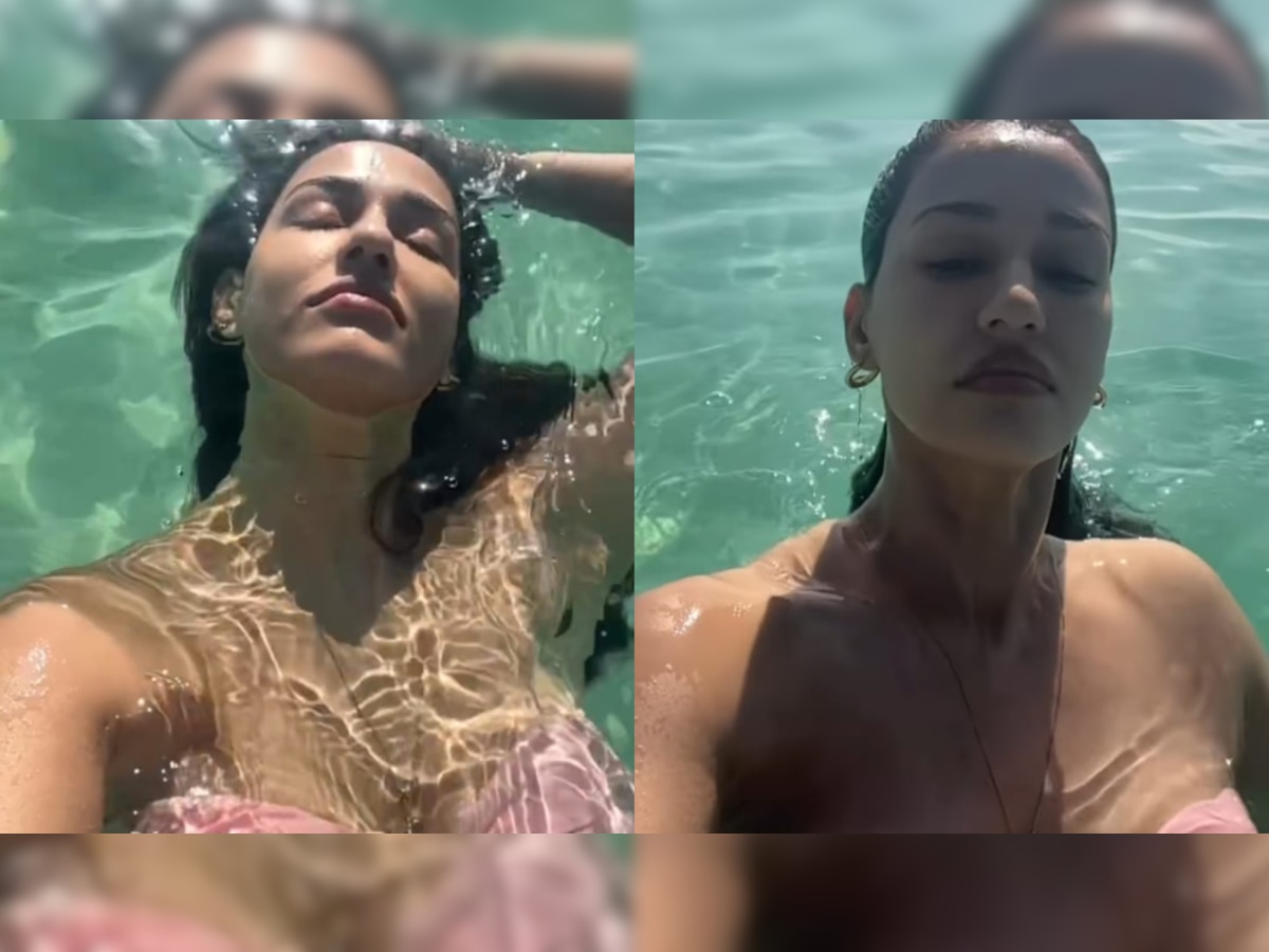 Disha Patani enjoys pool day wearing sexy pink bikini, video goes VIRAL