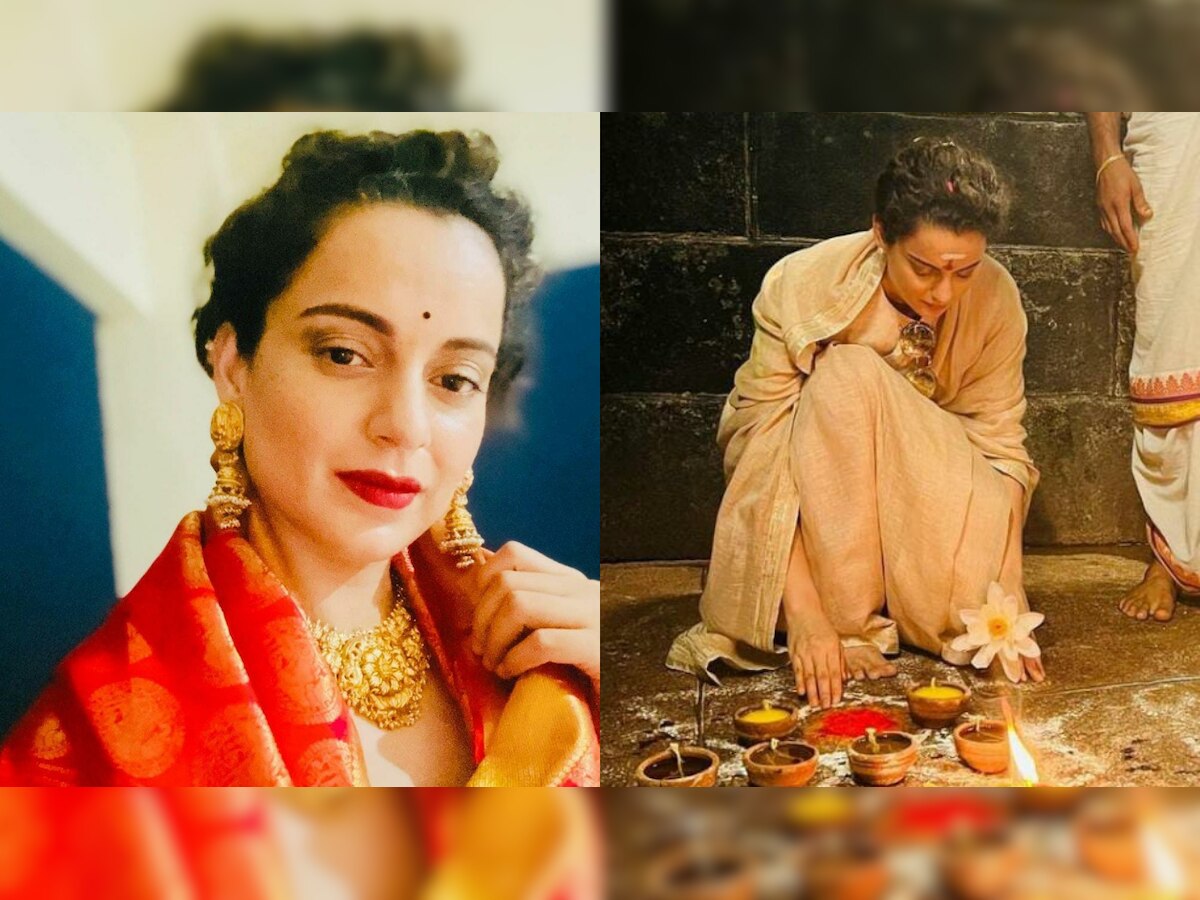 'I want less police complaints': Kangana Ranaut marks New Year at Rahu Ketu Temple