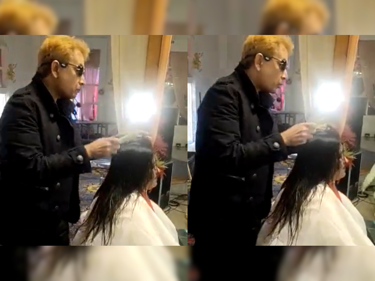 'Is thook mein jaan hai': Hairstylist Jawed Habib spits on woman's hair,  video goes viral