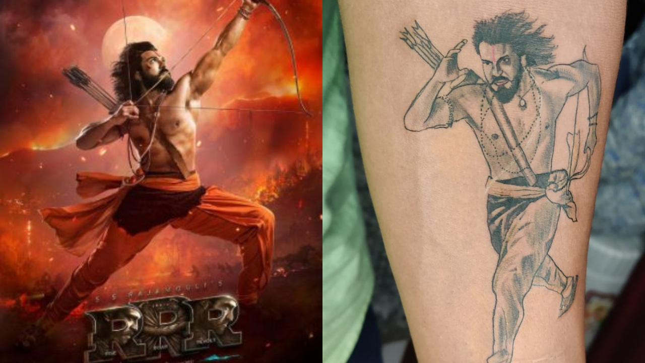 After Kartik Aaryan, Ram Charan's fan gets his tattoo, inks actor's ...
