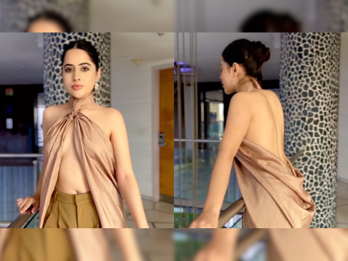 Urfi Javed steps out wearing a deep-neck cut-out dress, netizens call her  'vulgar and cheap