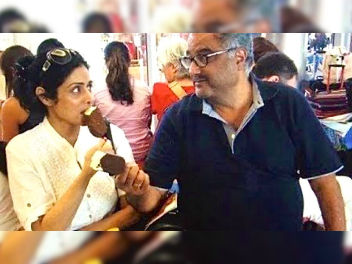 Sridevi-Boney Kapoor glare at each other as they enjoy ice cream in unseen photo