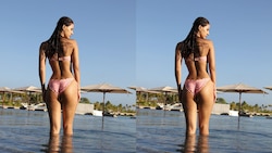 Disha Patani flaunts her sexy curves in pink bikini, drops drool-worthy photo on Instagram
