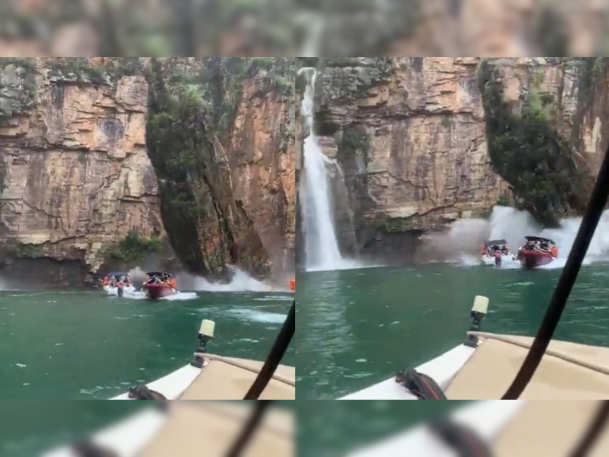 Caught on cam, freak accident kills 7 in Brazil after massive cliff collapses on tourist boats