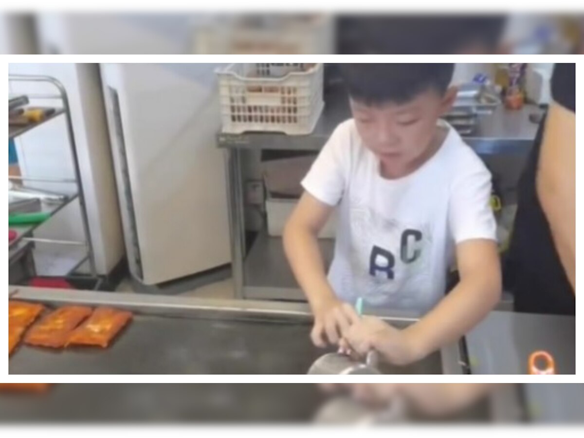 Child labour or future Masterchef? Netizens wonder as young boy cooks like an expert in VIRAL video