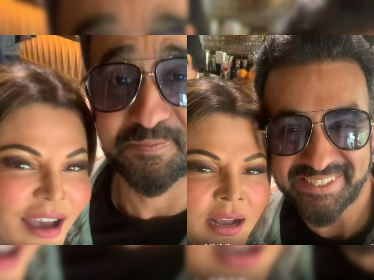 1200px x 900px - Watch: Rakhi Sawant drops video with 'rockstar bhai' Raj Kundra, latter  calls her 'only real person in Bollywood'
