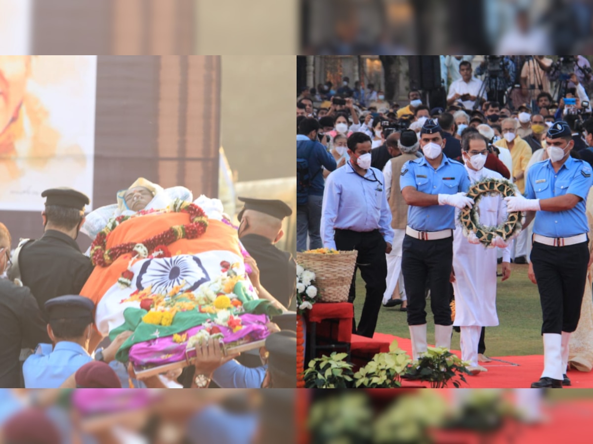 Lata Manageskar death: Legendary singer laid to rest with state honours - See pics