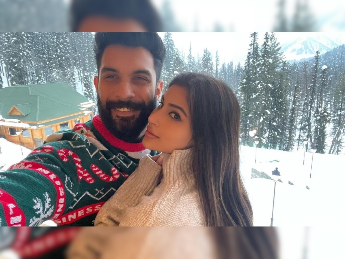 Mouni Roy enjoys snow-filled region of Kashmir with husband Suraj Nambiar, drops photos from honeymoon