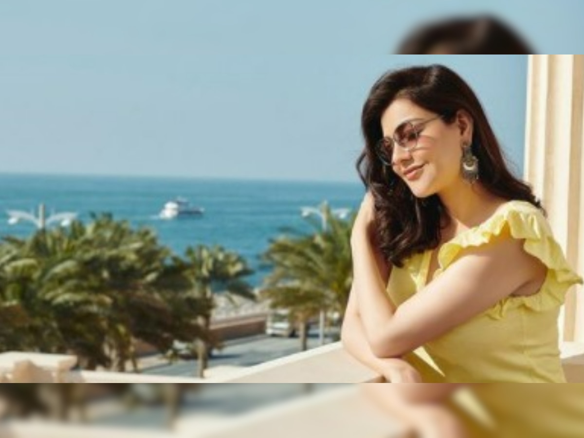 Xxx Of Kajal Agrawal - Kajal Agarwal flaunts baby bump in vacation pictures from Dubai, photos go  viral