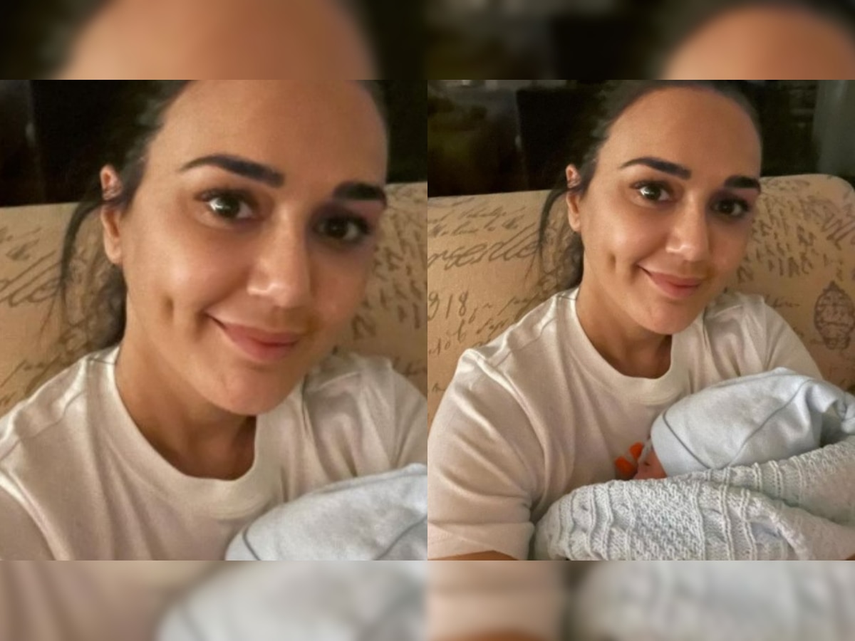 IPL mega auction: Preity Zinta drops heartwarming pic with newborn in her arms as she watches live telecast at home