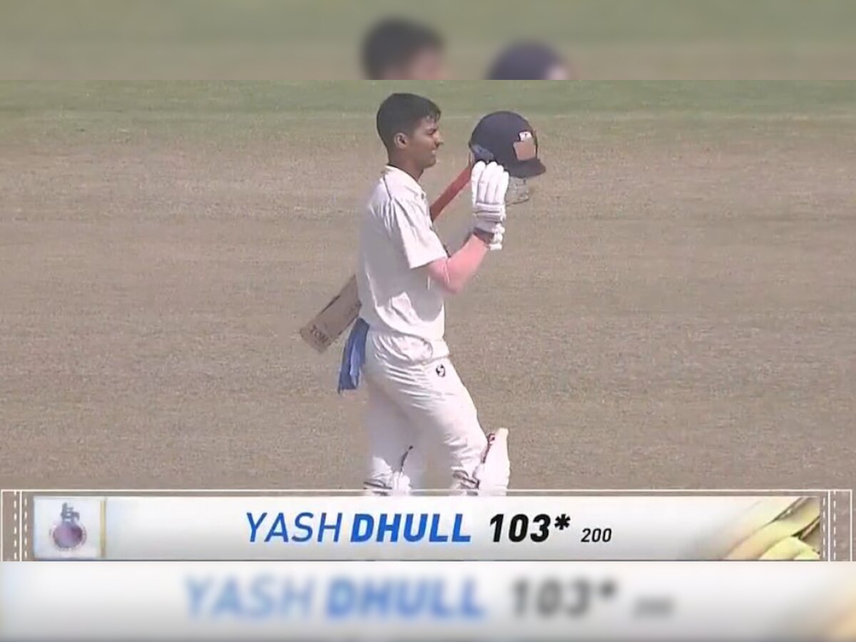 Ranji Trophy 2022: Yash Dhull becomes only 3rd Indian to score century in both innings on First Class debut