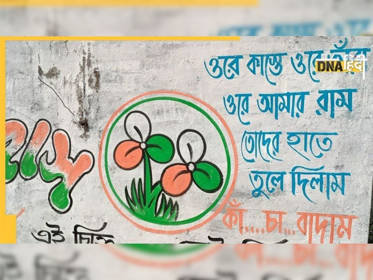 West Bengal Municipal Elections 2022: चुनाव में मशहूर हुआ 'कच्चा बादाम', दीवारों पर लिखे जा रहे हैं बोल