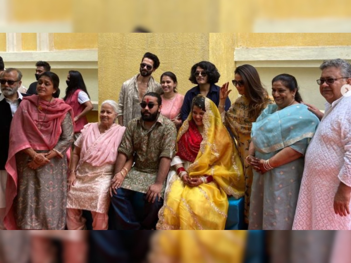 Shahid Kapoor, Mira Rajput's pics from sister Sanah Kapur's Chooda ceremony go viral- Check out