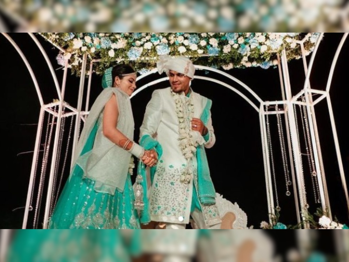 Punjab Kings' Rahul Chahar marries longtime girlfriend Ishani, pics go viral