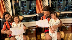 'Babysitter' Rishabh Pant is back, poses adorably with Rohit Sharma's daughter Samaira - SEE pic