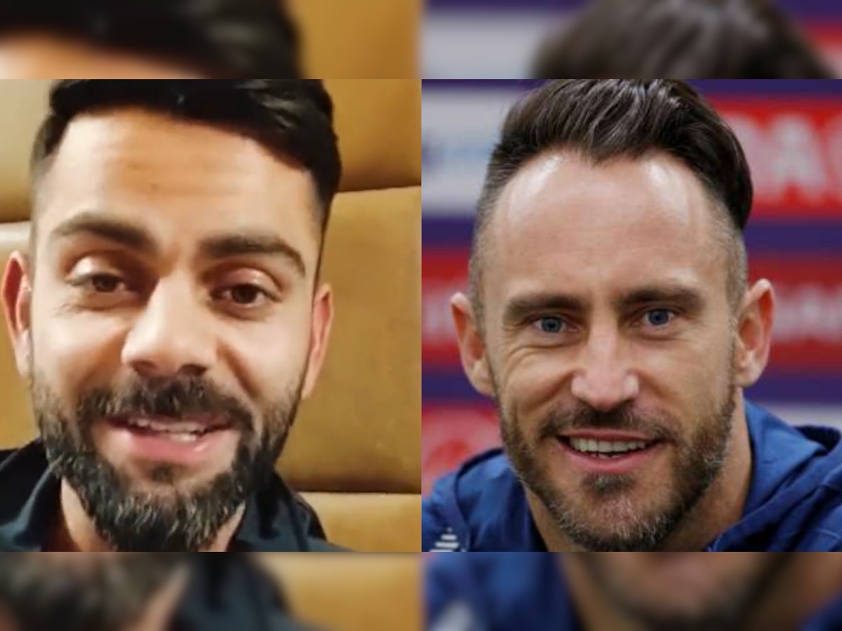 'Happy to pass on the baton': RCB share special message from Virat Kohli for Faf du Plessis - WATCH