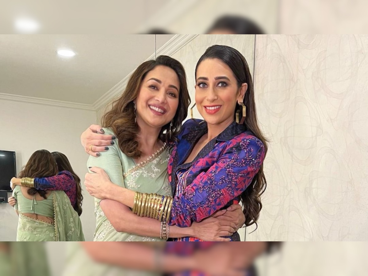 Karisma Kapoor, Madhuri Dixit bump into each other, fans call it a ‘Dil Toh Pagal Hai’ moment
