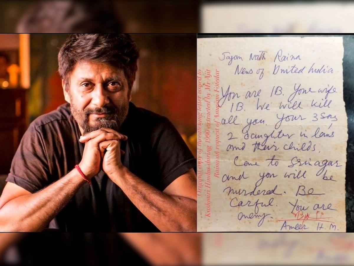 'The Kashmir Files' director Vivek Agnihotri shares threatening letter received by Kashmiri family in 1990