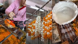 Is it a garland or a mithai? Flower mithai in Maharashtra leaves people confused