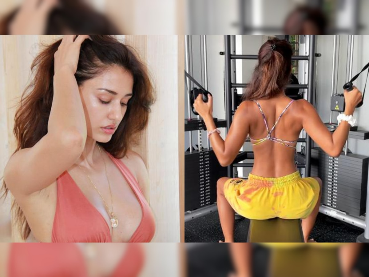 Hindw Xixi Video - Disha Patani sets internet on fire with her workout video, flaunts toned  back in viral clip - Watch