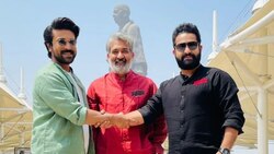 'RRR': Ram Charan, Jr NTR, Rajamouli's film becomes first movie to be promoted at 'Statue of Unity'