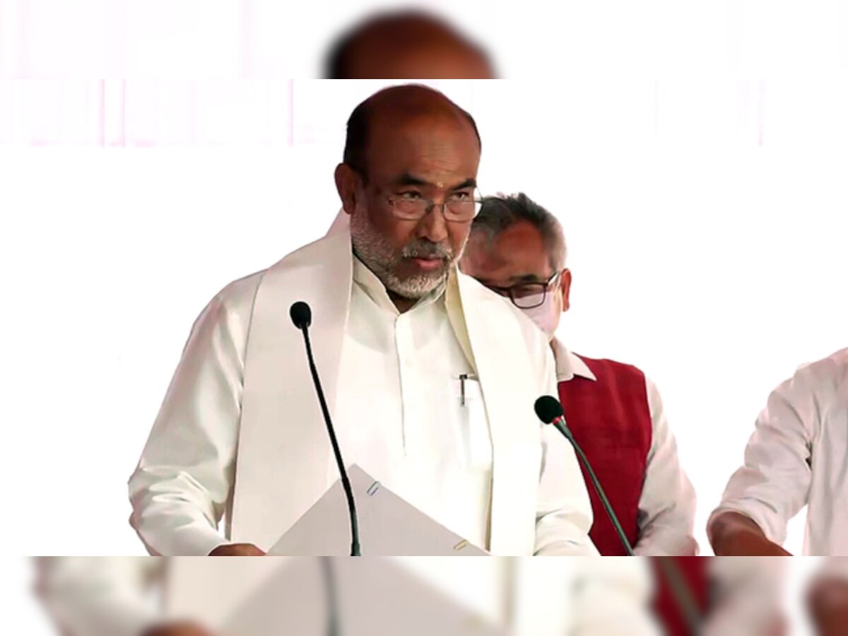 Manipur's Chief Minister N Biren Singh takes oath for second term