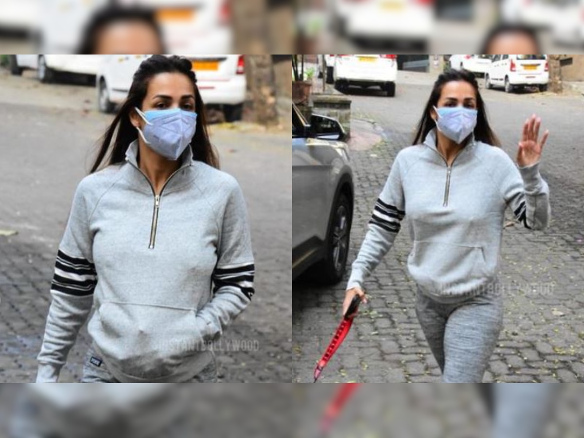 Viral! Malaika Arora goes braless as she steps out for walk with her dog - see pics